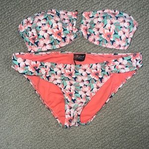 Black poppy swimsuit